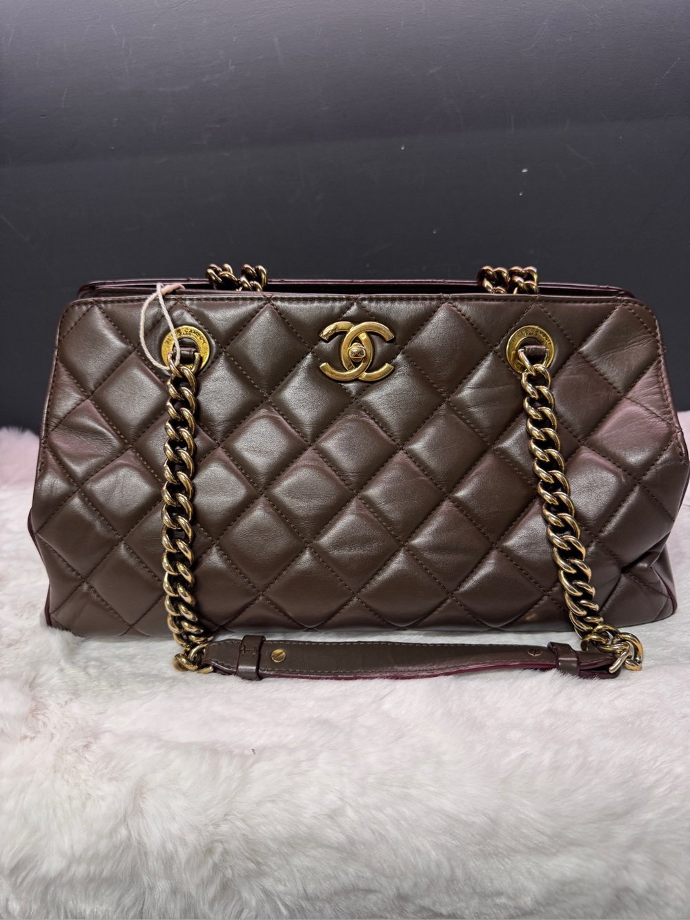 #9 Chanel Paris Bombay Tote Brown